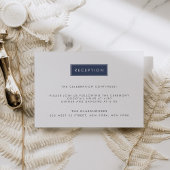 Aangepaste Kleur Moderne Trouwreceptie Informatiekaartje