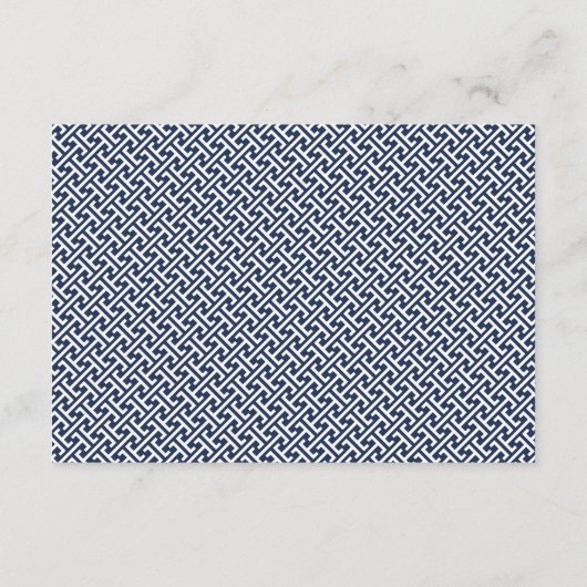 Aangepaste Kleur Moderne Trouwreceptie Informatiekaartje (Achterkant)