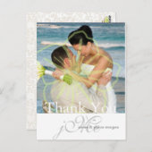 Aangepaste kleur/monogram Dank u briefkaarten (Voorkant / Achterkant)