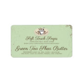 Aangepaste kleur mortel stamper handgemaakte zeep etiket (Voorkant)