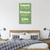 Aangepaste kleur Motivatie Quote canvas print (Insitu (Slaapkamer))