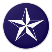 Aangepaste kleur nautische ster keramische knop (Voorkant)