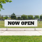 Aangepaste kleur Nu openen Nieuwe bedrijven - zwar Spandoek (Insitu)