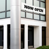 Aangepaste kleur Nu openen Nieuwe bedrijven - zwar Spandoek (Buitenkant Gebouw)