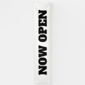 Aangepaste kleur Nu openen Nieuwe bedrijven - zwar Spandoek (Verticaal)