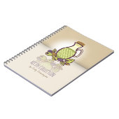 Aangepaste kleur olijfolie kookboek recept notitie notitieboek (Linkerzijde)