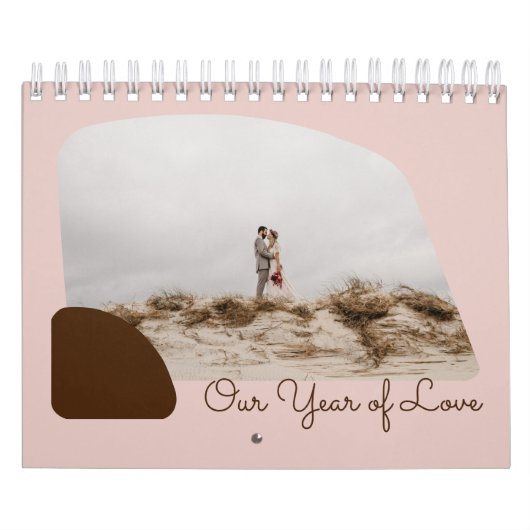 Aangepaste kleur Ons Jaar van Liefde Eerste Jubile Kalender (Hoes)