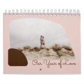 Aangepaste kleur Ons Jaar van Liefde Eerste Jubile Kalender (Hoes)