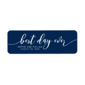 Aangepaste kleur Ontspan het Manuscript Beste dag  Etiket (Voorkant)