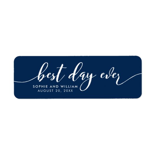 Aangepaste kleur Ontspan het Manuscript Beste dag  Etiket (Voorkant)