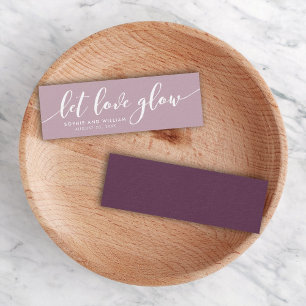 Aangepaste kleur Ontspan Script Weddenschap Laat l Mini Visitekaartjes