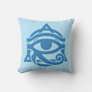 Aangepaste kleur oog van Horus Buitenkussen