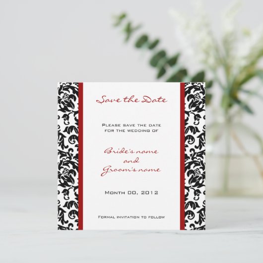 Aangepaste kleur Opslaan datumkaarten Save The Date (Staand voorkant)