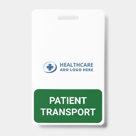 Aangepaste Kleur Patiënt Transport Begeleider Badge (Voorzijde)
