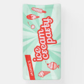 Aangepaste Kleur Persoonlijke Ijsfeest Achtergrond Spandoek (Verticaal)