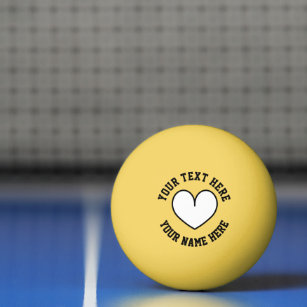 Aangepaste kleur pingpongballen met hart logo