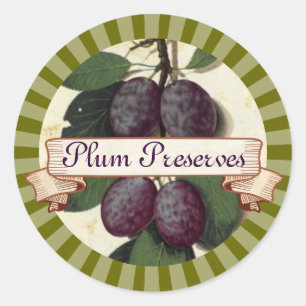 Aangepaste kleur Plum Fruit Tree inblikken label