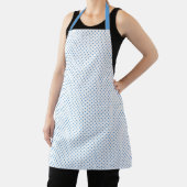 Aangepaste kleur polkadotpatroon schort (Insitu)
