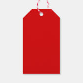 Aangepaste kleur Prettig kerstfeest minimalistisch Cadeaulabel (Achterkant)