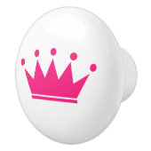 Aangepaste kleur prinses kroon ronde trekknoppen keramische knop (Rechts)