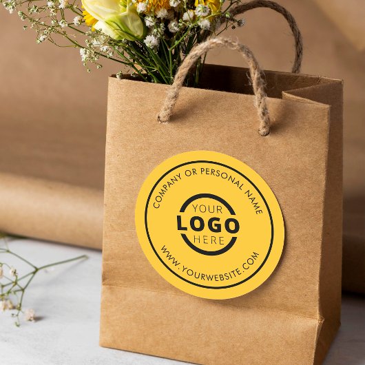 Aangepaste Kleur Promotie Zakelijk Logo Merk Ronde Sticker
