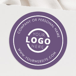 Aangepaste kleur promotionele bedrijfslogo merk ronde sticker