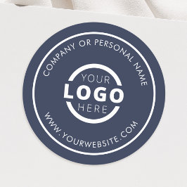 Aangepaste kleur promotionele bedrijfslogo merk ronde sticker