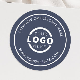 Aangepaste kleur promotionele bedrijfslogo merk ronde sticker