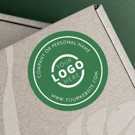 Aangepaste kleur promotionele bedrijfslogo merk ronde sticker