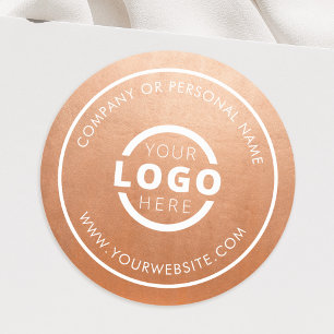 Aangepaste kleur promotionele bedrijfslogo merk ronde sticker