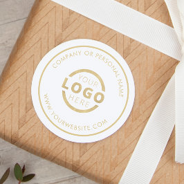 Aangepaste kleur promotionele bedrijfslogo merk ronde sticker