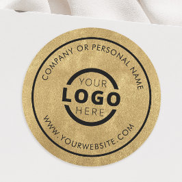 Aangepaste kleur promotionele bedrijfslogo merk ronde sticker