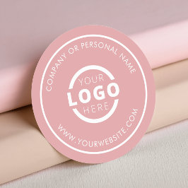 Aangepaste kleur promotionele bedrijfslogo merk ronde sticker