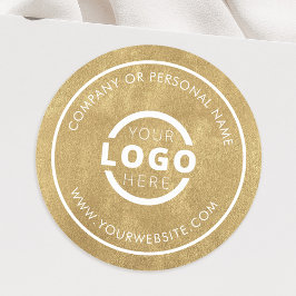 Aangepaste kleur promotionele bedrijfslogo merk ronde sticker