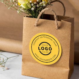Aangepaste kleur promotionele bedrijfslogo merknaa ronde sticker