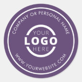 Aangepaste Kleur Promotionele Zakelijke Logo Merk Ronde Sticker (Voorkant)