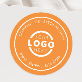 Aangepaste kleur promotionele zakelijke logo merkl ronde sticker