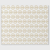 Aangepaste Kleur Promotionele Zakelijke Logo Merkn Cadeaupapier (Vlak)