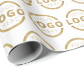 Aangepaste Kleur Promotionele Zakelijke Logo Merkn Cadeaupapier (Rol Hoek)