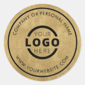 Aangepaste Kleur Promotionele Zakelijke Logo Merkn Ronde Sticker (Voorkant)