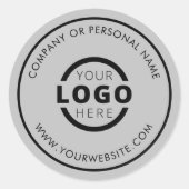 Aangepaste Kleur Promotionele Zakelijke Logo Merks Ronde Sticker (Voorkant)