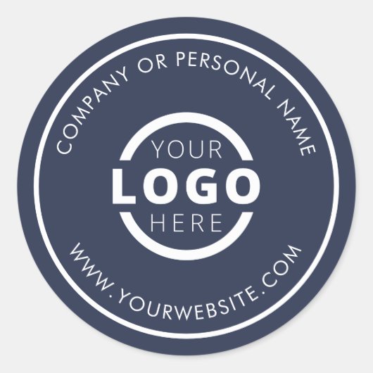 Aangepaste Kleur Promotionele Zakelijke Logo Merks Ronde Sticker (Voorkant)