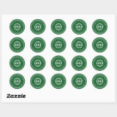 Aangepaste Kleur Promotionele Zakelijke Logo Merks Ronde Sticker (Vel)