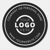 Aangepaste Kleur Promotionele Zakelijke Logo Merks Ronde Sticker (Voorkant)