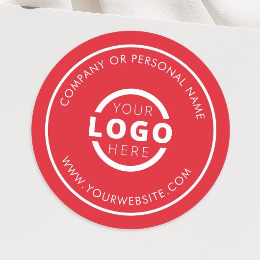 Aangepaste Kleur Promotionele Zakelijke Logo Merks Ronde Sticker