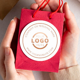 Aangepaste Kleur Promotionele Zakelijke Logo Merks Ronde Sticker