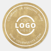 Aangepaste Kleur Promotionele Zakelijke Logo Merks Ronde Sticker (Voorkant)