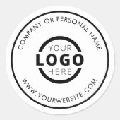 Aangepaste Kleur Promotionele Zakelijke Logo Merks Ronde Sticker (Voorkant)
