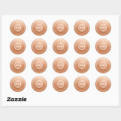 Aangepaste Kleur Promotionele Zakelijke Logo Merks Ronde Sticker (Vel)