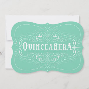 Aangepaste kleur Quinceañera Zuid-Westerne Mint Gr Kaart